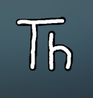The Thonny logo, a hand-drawn T and H