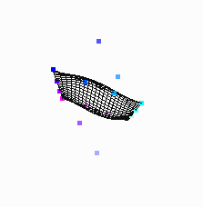 one wave patch object with and control points