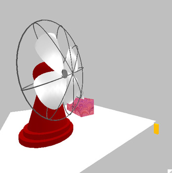 side view of fan