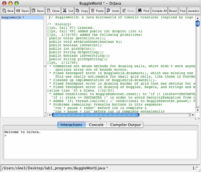 Drjava Raspberry Pi CS111 Lab 1