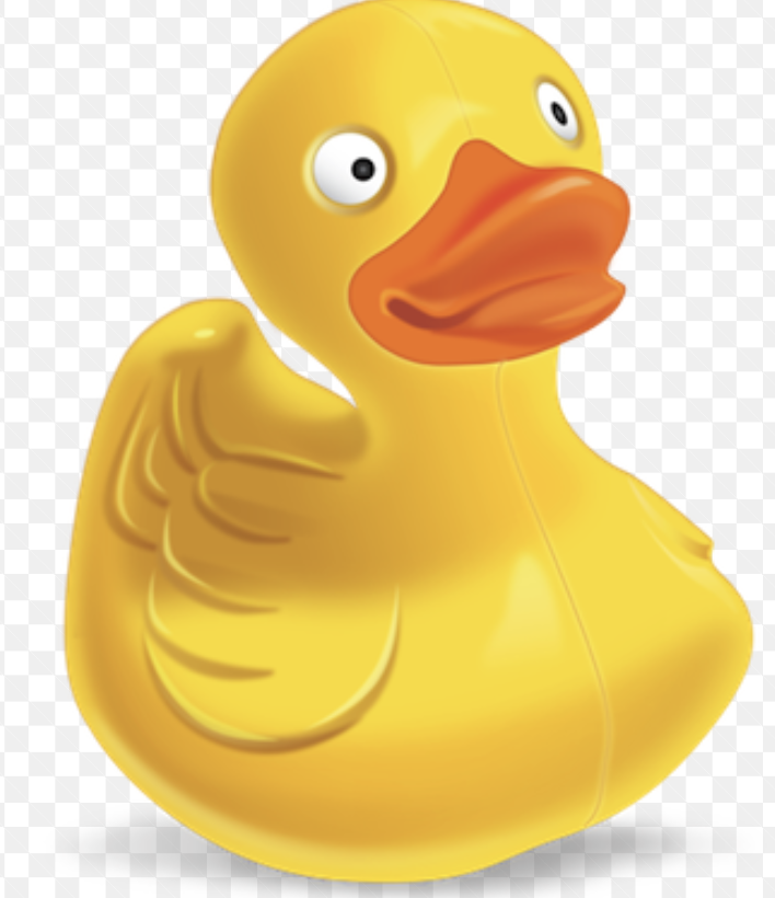 The Cyberduck logo; a rubber duck
