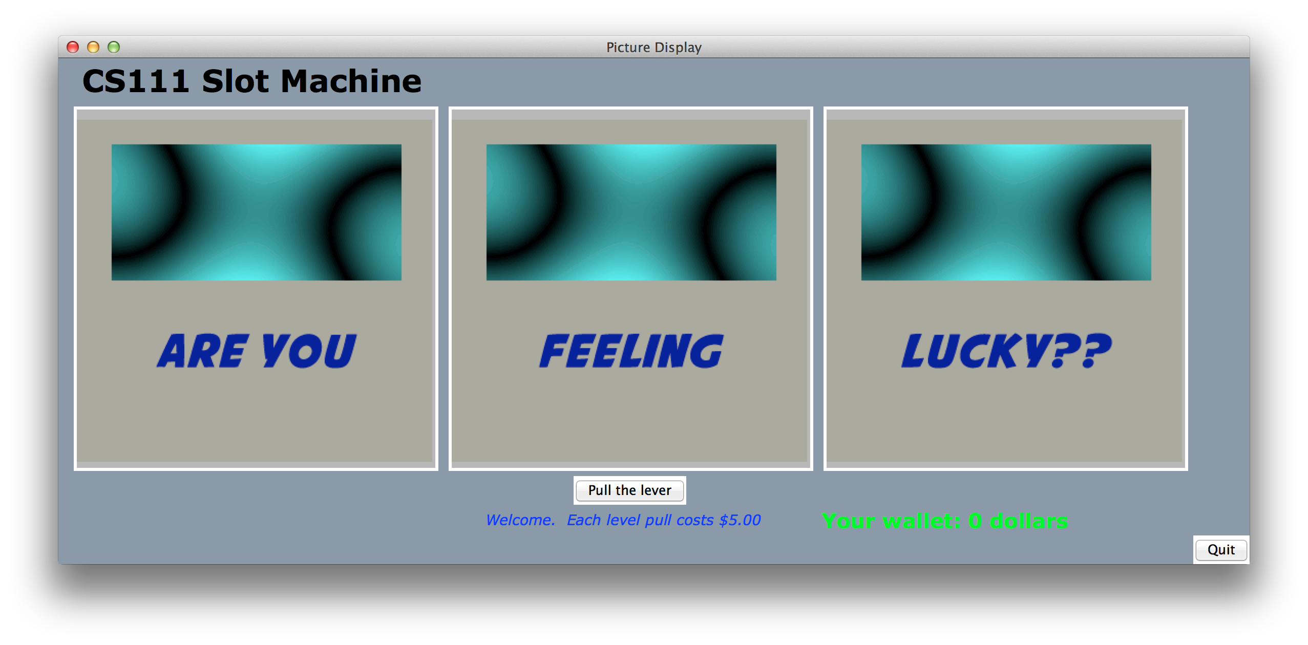 App Lab Slot Machine Tutorial Lab 12